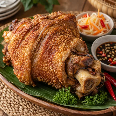 Crispy Pata, crackling pork hock