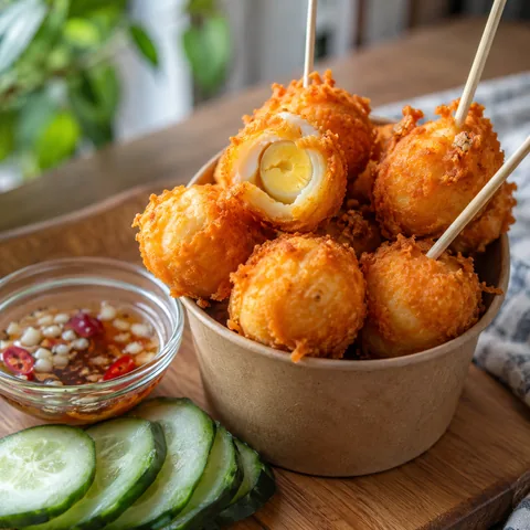 Kwek-Kwek, battered quail eggs