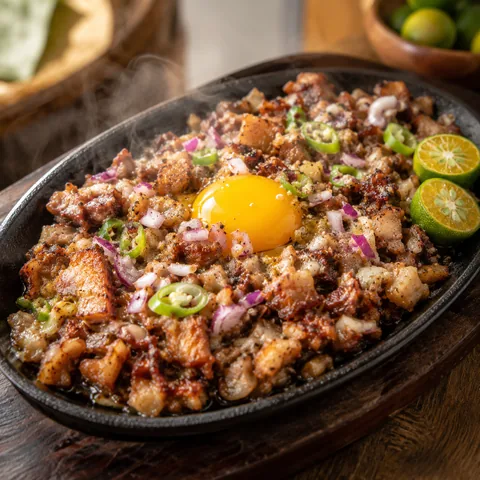 Pork Sisig with calamansi and chili